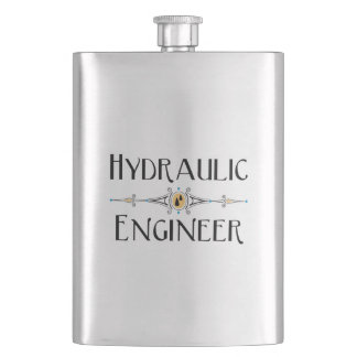 Hydraulic Engineer Decorative Line Flask