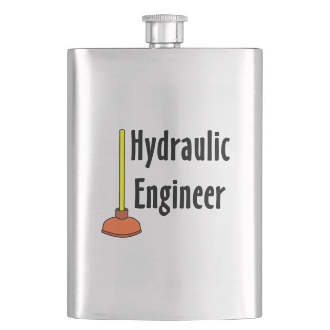 Hydraulic Engineer Toilet Plunger Flask (Front)