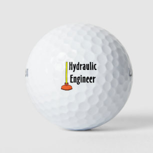 Hydraulic Engineer Toilet Plunger Golf Balls