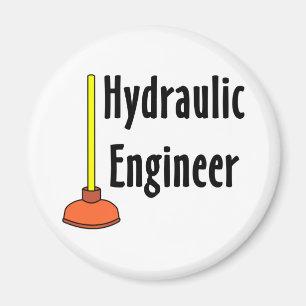 Hydraulic Engineer Toilet Plunger Magnet