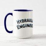 Hydraulic Engineer Water Droplets Mug