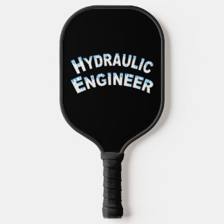 Hydraulic Engineer Water Droplets Pickleball Paddle