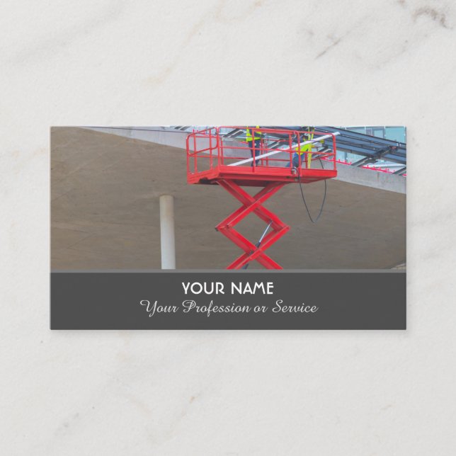 Hydraulic hoists and lifting platforms specialist business card (Front)