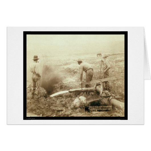 Hydraulic Mining for Gold in Rockerville SD 1889 Cards (Front Horizontal)