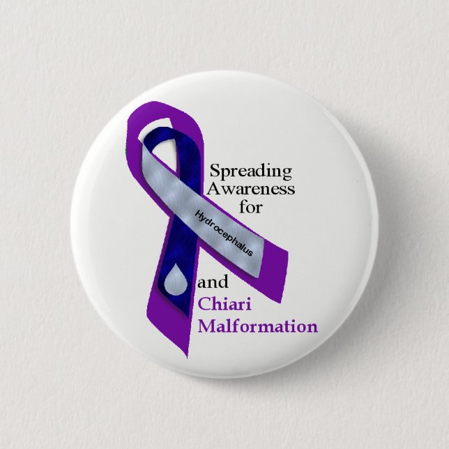 Hydrocephalus and Chiari Button (Front)