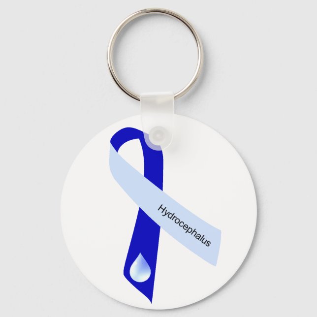 Hydrocephalus Awareness Keychain (Front)