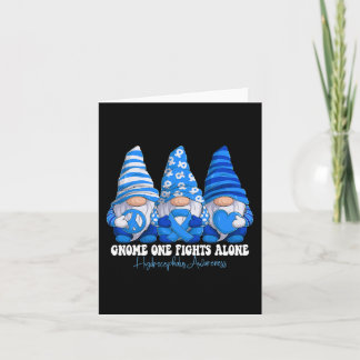 Hydrocephalus Awareness Month Blue Ribbon Gnomies  Card