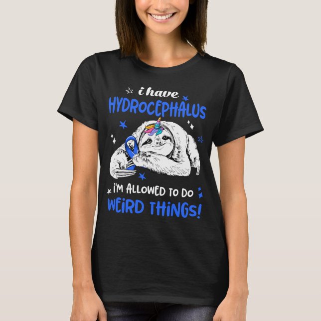 Hydrocephalus Awareness Month Ribbon Gifts T-Shirt (Front)