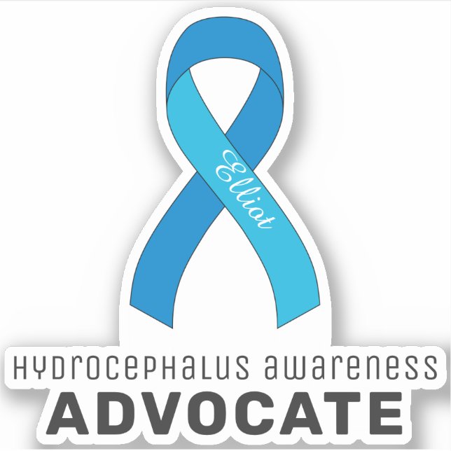Hydrocephalus Awareness Vinyl Sticker (Front)