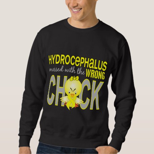 Hydrocephalus Messed With Wrong Chick Sweatshirt