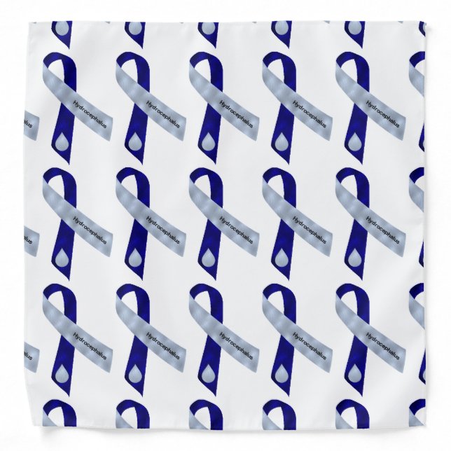 Hydrocephalus Ribbon Bandana (Front)