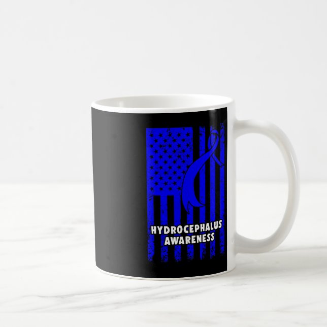 Hydrocephalus Survivor Enduring Awareness Warrior  Coffee Mug (Right)