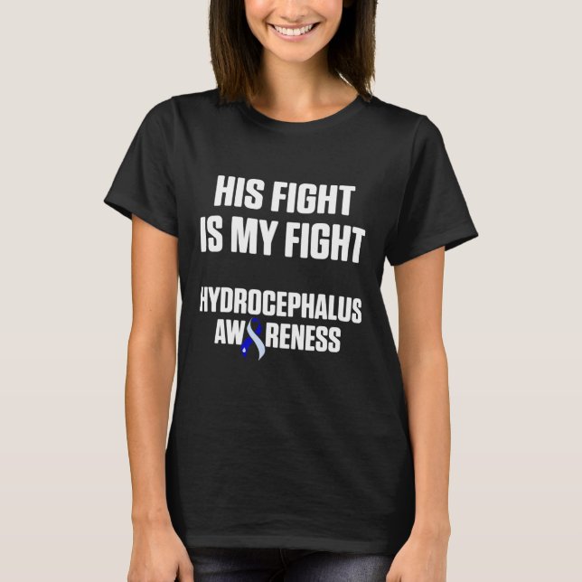 Hydrocephalus Survivor Fight Awareness Warrior 3 T-Shirt (Front)