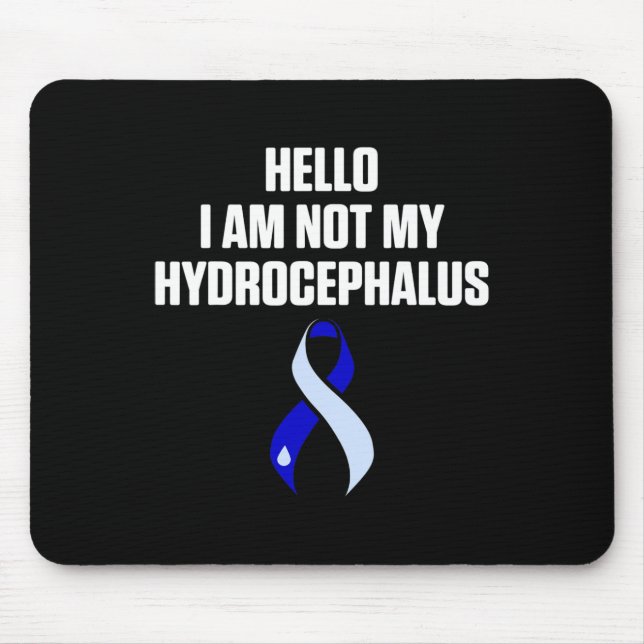 Hydrocephalus Survivor Hello Awareness Warrior  Mouse Pad (Front)