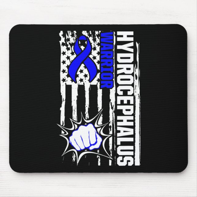 Hydrocephalus Survivor Inspiring Awareness Warrior Mouse Pad (Front)
