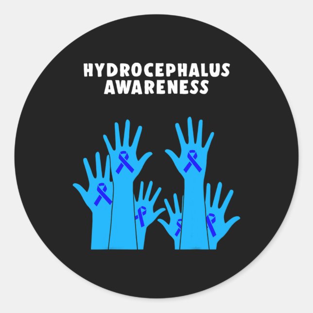 Hydrocephalus Survivor Therapeutic Awareness Warri Classic Round Sticker (Front)