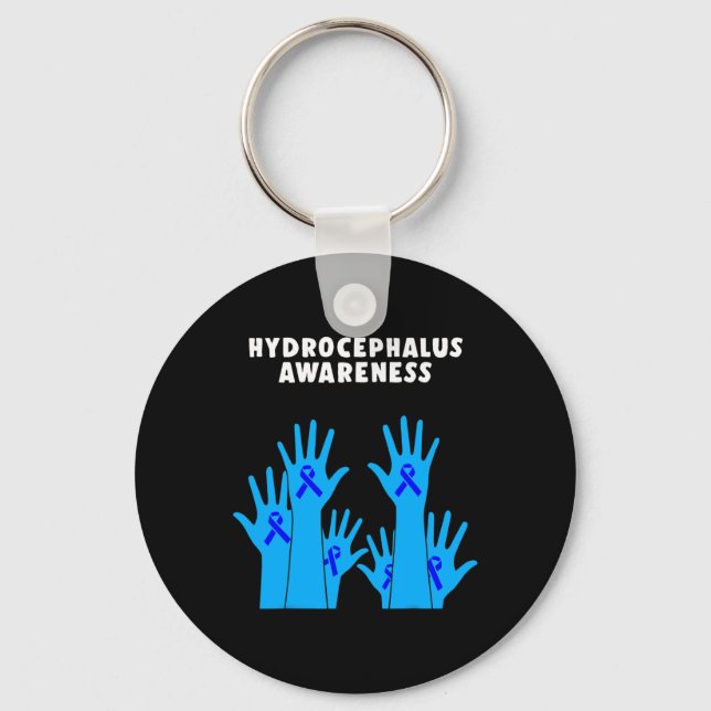 Hydrocephalus Survivor Therapeutic Awareness Warri Keychain (Front)