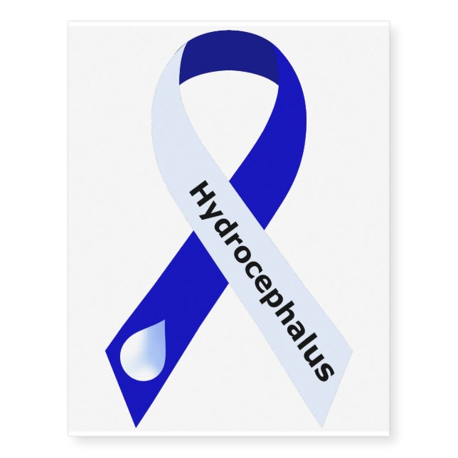 Hydrocephalus Temporary Tattoo (Front)