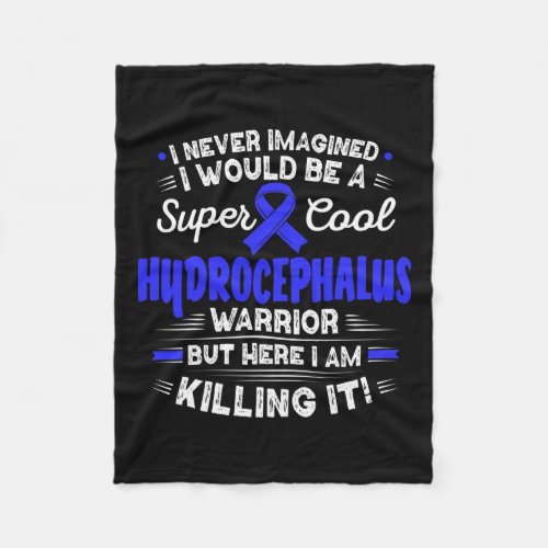 Hydrocephalus Warrior Hydrocephalus Awareness  Fleece Blanket