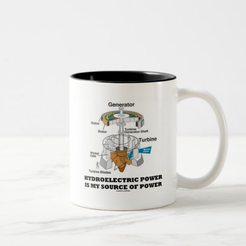 Hydroelectric Power Is My Source Of Power Two_Tone Coffee Mug