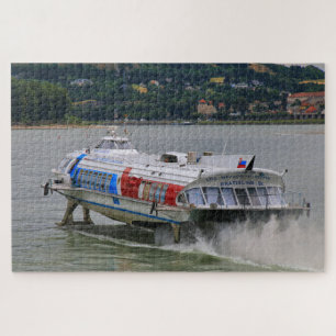 Hydrofoil speedboat Meteor, River Danube Jigsaw Puzzle