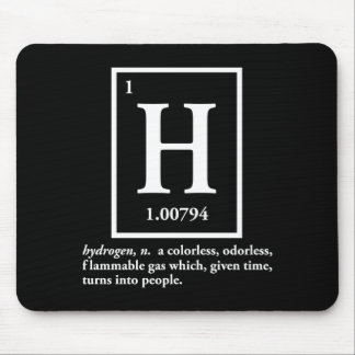 hydrogen - a gas which turns into people mouse pad