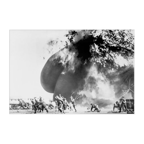 Hydrogen Balloon Accident _ Ft Sill Oklahoma 1918 Acrylic Print