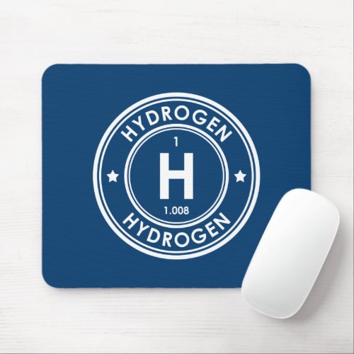 Hydrogen Element Blue Mouse Pad