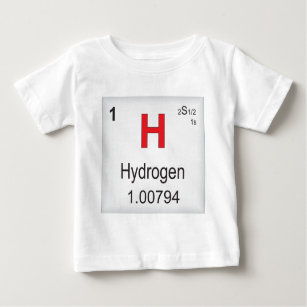 Hydrogen Individual Element of the Periodic Table Baby T-Shirt