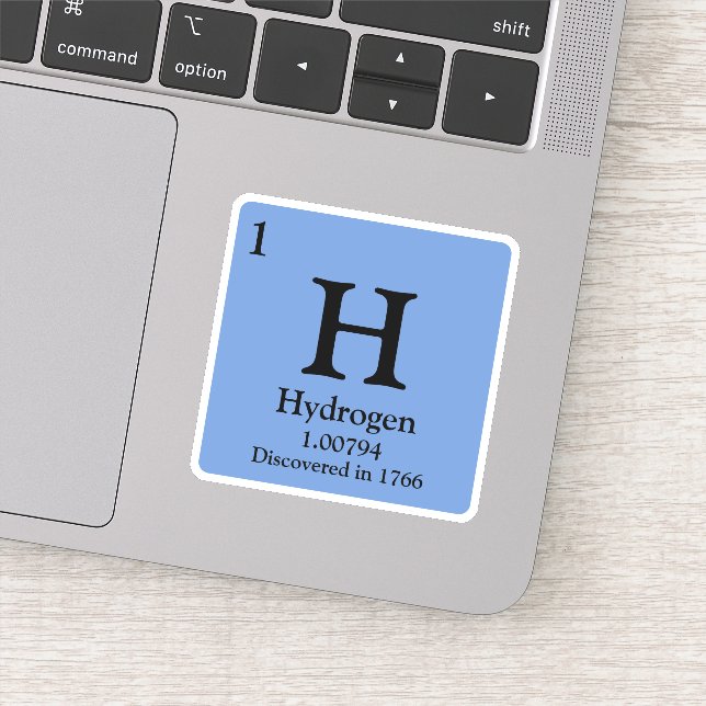 Hydrogen Periodic Table Sticker (Detail)