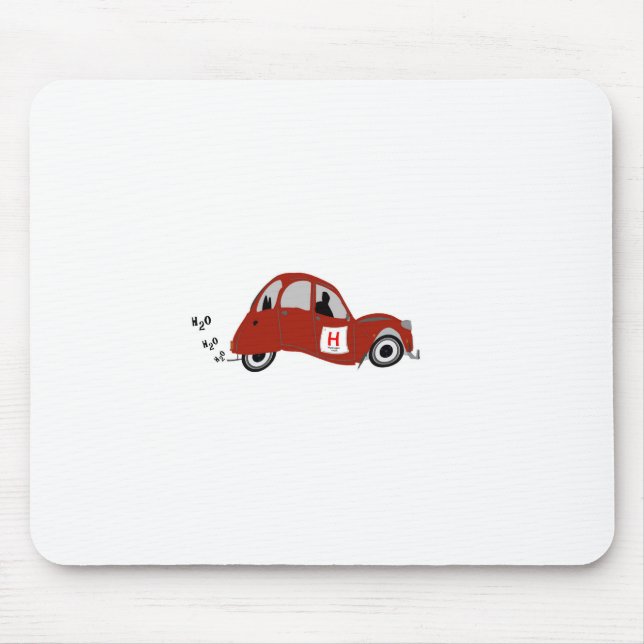 Hydrogen powered car mouse pad (Front)