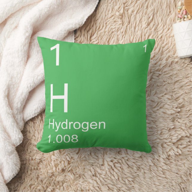 Hydrogen Throw Pillow (Blanket)