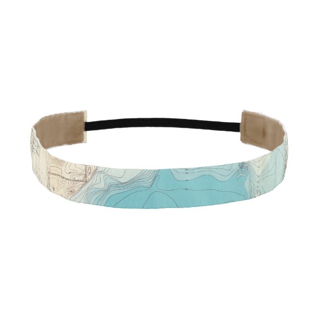 Hydrographic map Lake Mendota Athletic Headband (Front)