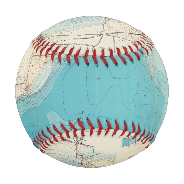 Hydrographic map Lake Mendota Baseball (Front)
