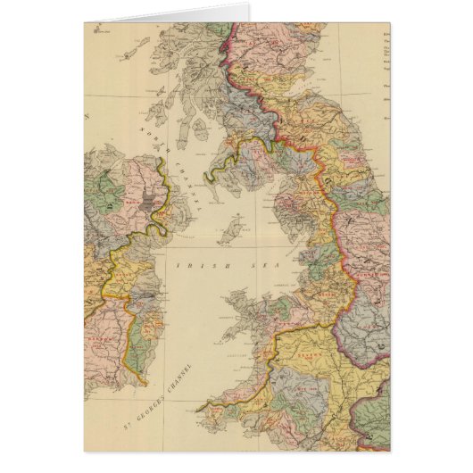 Hydrographical map, British Isles Cards (Front)
