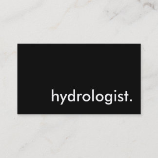 hydrologist. business card