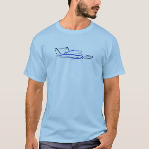 Hydroplane 01 Light Blue Front T-Shirt
