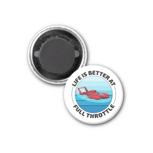 Hydroplane Boat Racing Speedboat Powerboat Funny Magnet