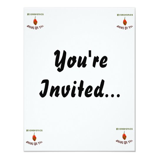 Hydroponics grows on you, single habanero pepper card