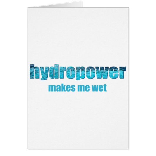 Hydropower Wet! Cards (Front)
