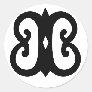 Hye Won Hye   Andikra symbol of Endurance Classic Round Sticker