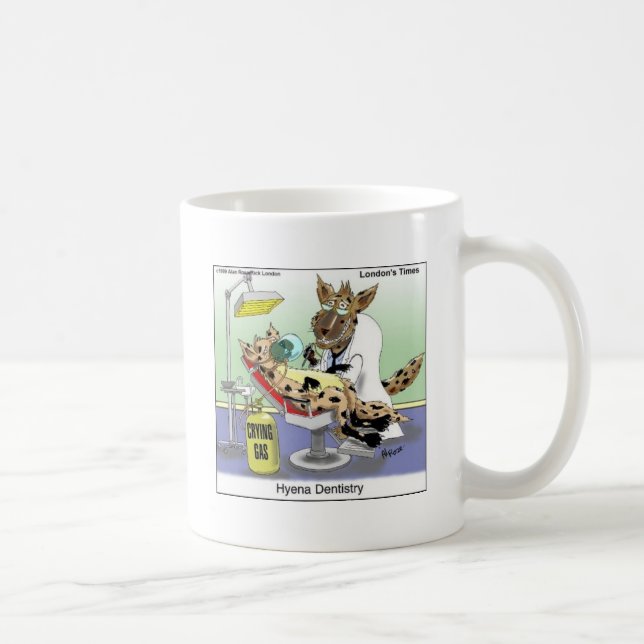Hyena Dentistry Funny Gifts, Tees & Collectibles Coffee Mug (Right)