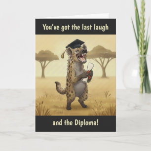 Hyena Graduation Card