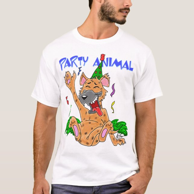 Hyena Party Animal T-Shirt (Front)