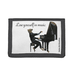 Hyena Piano Music Pianist Fantasy Art Wallet