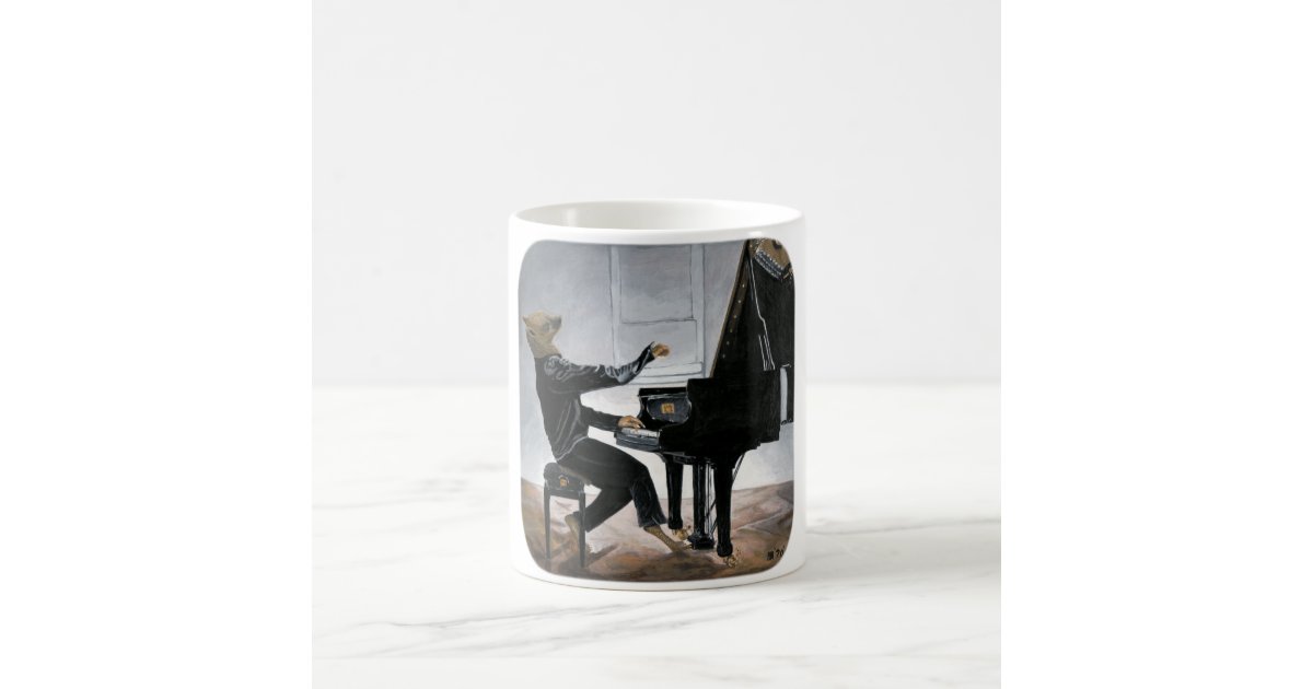 Hyena Piano Music Player Fantasy Art Coffee Mug Zazzle Com
