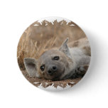 Hyena Picture Round Pin