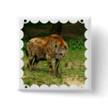 Hyena Prowl Square Pin