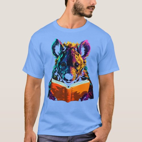 Hyena Reads Book T_Shirt