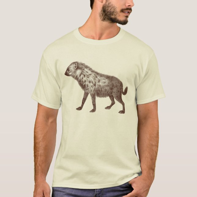 Hyena T-Shirt Based on Antique Engraving (Front)